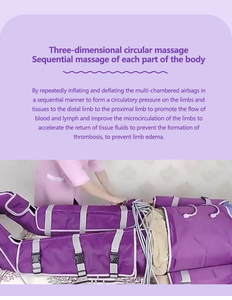 Appareil de massage à circulation d'air multi-chambres, machine d'accélération de la circulation lymphatique pour la perte de poids - Product Image 4