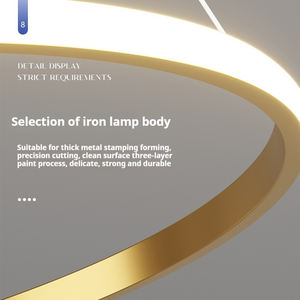 リビングルームモダンでシンプルな照明ネットワーク赤い光豪華な北欧のシャンデリアと新しい中国の寝室のダイニングルームシャンデリア - Product Image 5