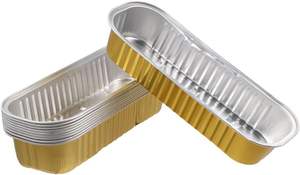 200ml/6.8oz Mini Loaf <b>Pans</b> with <b>Lids</b> Pink Rectangular Aluminum Foil Baking <b>Pans</b> Recyclable - Product Image 5