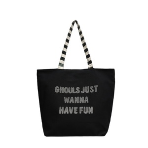 Bolsa de Compras LILALILA de Lona Bordada, Ecológica, Certificada por AZO, ROHS y CE, Reciclable, Reutilizable, de Gran Capacidad, con Asa Abierta - Product Image 1