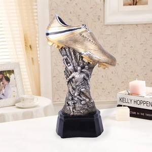 Trofeo Personalizado para Partidos de Fútbol Estilo Retro Europeo Golden Boot Award Outstanding Striker Football Trophy Top Goleador - Product Image 1