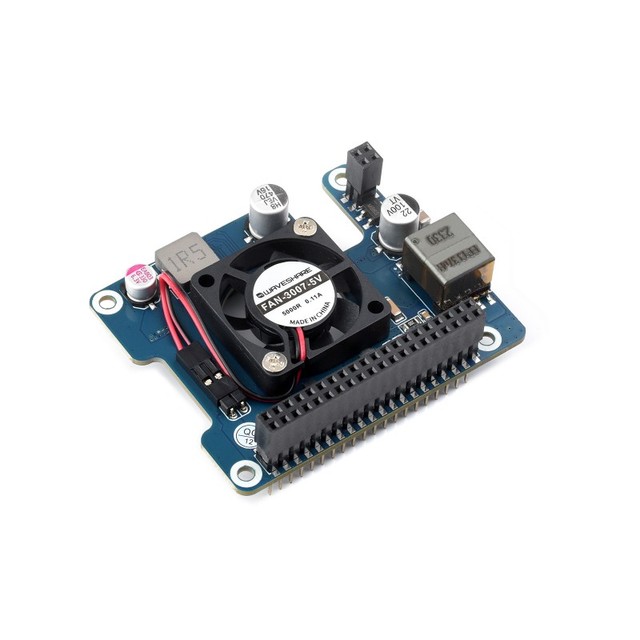 Raspberry Pi 5 Ethernet Power Supply Expansion Board POE HAT Supporting IEEE 802.3AF/at Network Standard for Rpi 5
