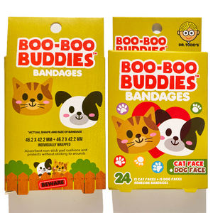 Pansements adhésifs pour enfants en PE, dessins animés, sécurité, imperméables, certifiés CE, différents <span class=keywords><strong>types</strong></span>, pansements médicaux, bandages adhésifs personnalisés - Product Image 4