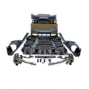 Pour Porsche Cayenne 2011-17, mise à niveau du modèle ancien : 24 pare-chocs avant et arrière, capot, ailes, échappement, aileron arrière, kits carrosserie pour voitures - Product Image 1