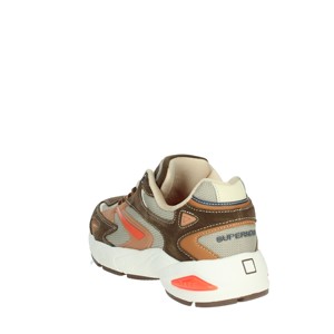 Scarpe da ginnastica basse W391-SN-CL-BI stile marrone/Beige da passeggio con imbottitura antiscivolo e tomaia in vera pelle scamosciata - Product Image 2