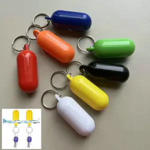 Customize Logo Boat Float Keychain Swimming Pool Plastic Key Chain ABS Floating Key Chains Cheap Promotional Gift
