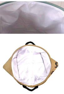 Cubo de almacenamiento de ropa sucia de tela personalizada, cesta grande redonda y plegable para la ropa de la sala de estar, bolsas de almacenamiento de artículos diversos - Product Image 5