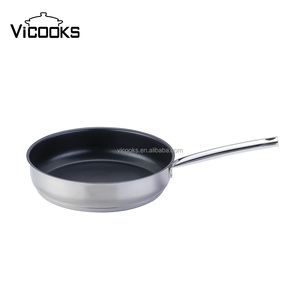 Sartén <span class=keywords><strong>antiadherente</strong></span> profunda de acero inoxidable con revestimiento de tres capas con tapa-Sartén <span class=keywords><strong>Jumbo</strong></span> para cocinar versátil - Product Image 1