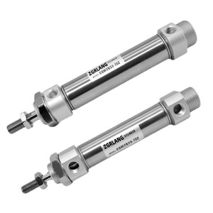 ZGRLANG กระบอกลมสแตนเลสแบบนิวเมติก CDM2B32 75Z แบบสองทางพร้อมเกลียวสำหรับยึด - Product Image 1