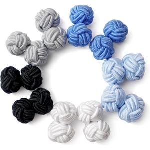 <span class=keywords><strong>Gemelos</strong></span> de tela con <span class=keywords><strong>nudo</strong></span> de seda 2 uds. Mejoran las camisas para hombre/mujer. Nudos artísticos, gran regalo para los amantes de la moda - Product Image 1