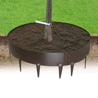 Borde Metálico Moderno de Acero Corten para Jardín, Paneles de Valla para Césped, Borde Flexible para Jardín de Flores, para Paisajismo Exterior