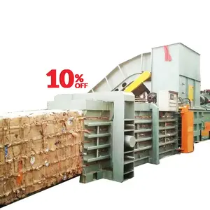 Tự động tốc độ cao ngang thủy lực chai Baler baling chai nhựa máy để bán