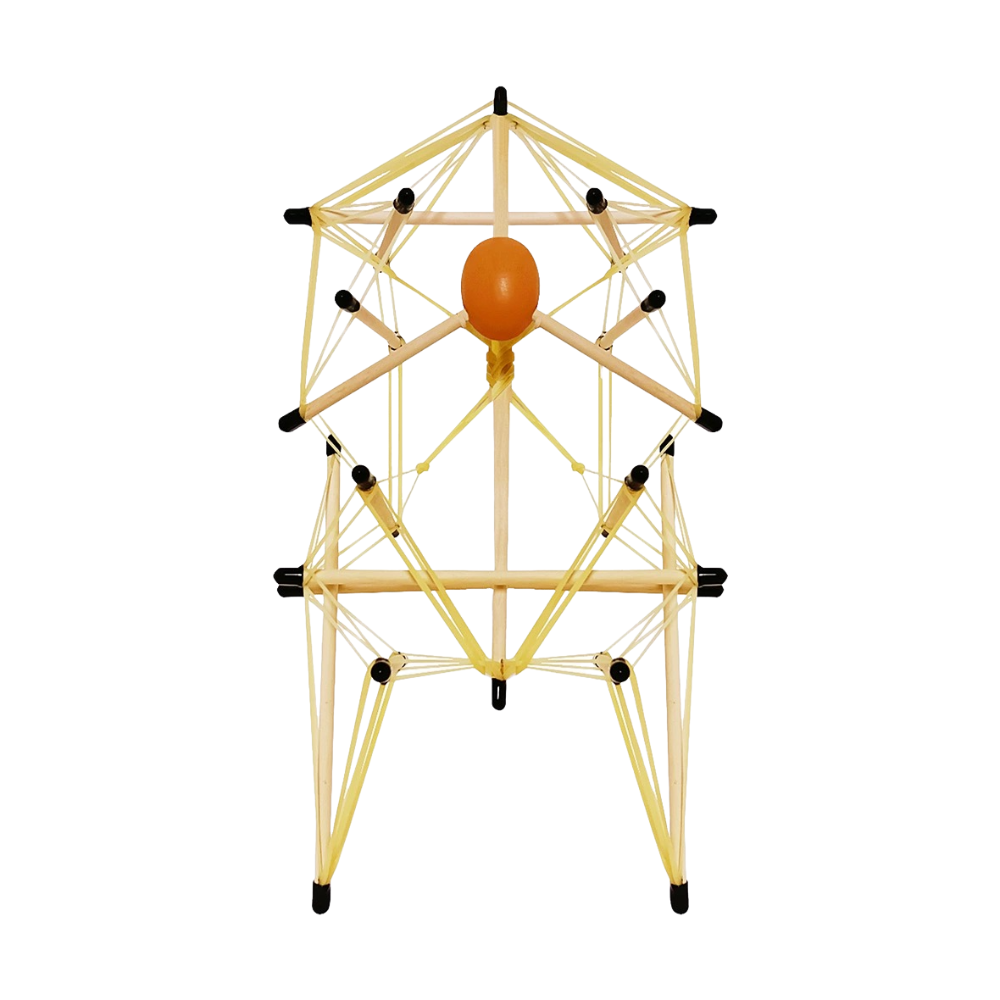 KyrenMed Tensegrity, тензегритная модель позвоночника и общей модели тазового натяжения, обучающая помощь