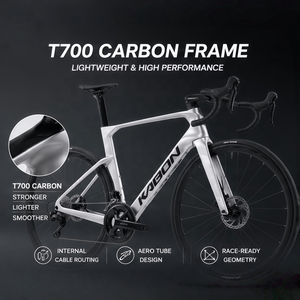 Bicicleta de Carretera de Fibra de Carbono T700, 18 Velocidades, Grupo Shimano SORA R3000, Freno de Disco Mecánico, Eje Pasante, Bicicleta de Gravel de Carbono, Venta al Por Mayor - Product Image 2
