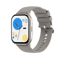 Montre connectée carrée avec fonction d'appel, surveillance de la pression artérielle, suivi du sommeil et suivi de la forme physique
