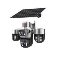 Vente directe usine – Caméras de surveillance solaires 12MP avec suivi automatique, interphone vocal et enregistrement extérieur 24/7 – T40