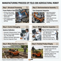 Robot de logistique tout-terrain FOLO-300 4x4 300 kg pour la récolte agricole