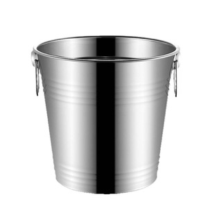 Cubeta Metálica Moderna para Alimentos y Bebidas, Cubeta de Hielo de Acero Inoxidable para Uso Doméstico y Comercial, para Bar, Hotel, para Champaña y Cerveza - Product Image 5