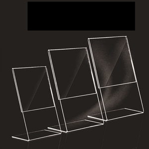 Support de menu personnalisé en acrylique A4 vierge, en forme de L, incliné, vertical, horizontal, support d'affichage - Product Image 1