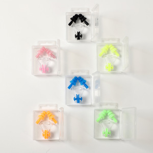 Clip nasal et bouchons d'oreilles pour la natation, en boîte, pour adultes et enfants, bouchons nasaux en silicone, équipement imperméable et antidérapant, anti-étouffement - Product Image 3