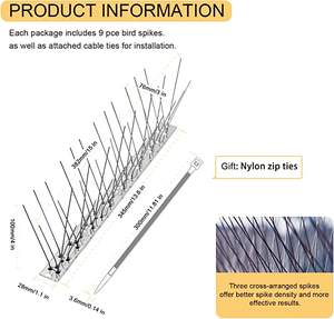Dayoung kuş kontrol dekoratif bahçe güvercin caydırıcı Anti paslanmaz çelik Anti kuş sivri - Product Image 4