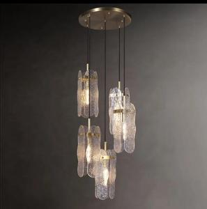 Lámpara colgante de techo de cristal de estilo moderno OEM lámpara de escalera lámpara de araña decorativa moderna artística - Product Image 5