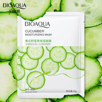 Masker Wajah Korea Mascarillas Faciales, Masker Wajah Alami dari Tumbuhan dan Buah, Perawatan Kulit, Masker Lembaran Pelembap