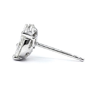 Hong Kong Vente en Gros Diamant Taille Brillant de Haute Qualité Plaqué Or Blanc Massif 18K Mode Occidentale Clou d'Oreille pour Fiançailles Mariage Fête - Product Image 3