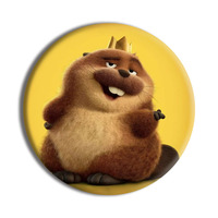 Insignia de 58mm de Hojalata Estampada con Diseño de Anime de Dibujos Animados de Beaver Transformation Project al por Mayor