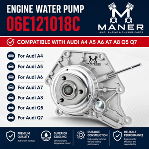 ปั๊มน้ำ MANER รุ่น 06E121018C ปั๊มน้ำหล่อเย็นเครื่องยนต์สำหรับ Audi A4 A5 A6 A7 A8 Q5 Q7 เครื่องยนต์ 3.0T อะไหล่รถยนต์สำหรับระบบระบายความร้อน - Product Image 4