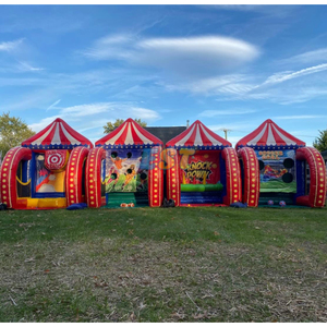 PVC Inflatable lễ hội bóng rổ bóng đá Trò chơi bắn súng lễ hội trò chơi bơm hơi tùy chỉnh Inflatable lễ hội phi tiêu - Product Image 2