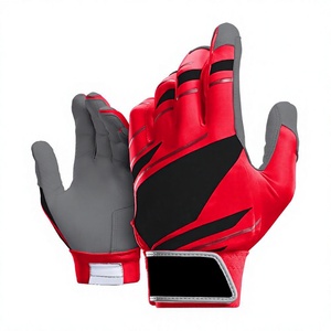 Guantes de Bateo de Béisbol y Sóftbol de Cuero Profesional con Diseño Personalizado, para Mano Izquierda, Transpirables, Duraderos, Talla XL, Protección para Manos de Adultos - Product Image 1