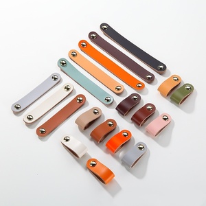 มือจับลูกบิดหนังสไตล์นอร์ดิกสำหรับตู้และตู้เสื้อผ้า - ดีไซน์ทันสมัย ทนทาน ติดตั้งง่าย เหมาะสำหรับห้องนั่งเล่น โรงแรม โรงเรียน - Product Image 1