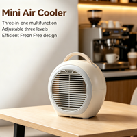 Kipas AC Portabel Mini USB dengan Suara Rendah, Pendingin Udara Semprot Air untuk Kamar, Mobil, Kantor, dan Berkemah