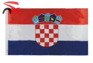 Drapeau imperméable double face en polyester 100% de haute qualité en gros du drapeau croate 90*150cm 3 * 5ft de la <span class=keywords><strong>Croatie</strong></span> pour l'extérieur - Product Image 2