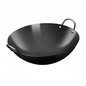Heavy Duty Traditional <b>Cast</b> Iron Chinese Wok With Double Loop Handles Stable Cooking Professional Catering Cookware - Product Image 1