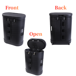 Porte-charge pliable avec roulettes, s'ouvrant pour révéler une surface lisse et plane pour l'affichage de produits ou la numérisation - Product Image 2