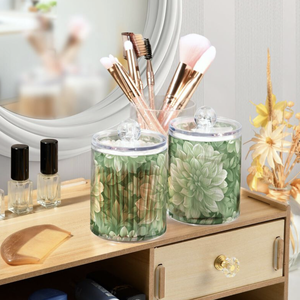 OEM ODM Organisateur <span class=keywords><strong>de</strong></span> maquillage en acrylique transparent personnalisé, pot avec logo personnalisé, bouteilles et pots <span class=keywords><strong>de</strong></span> rangement en plastique imprimés pour hôtel et spa - Product Image 6