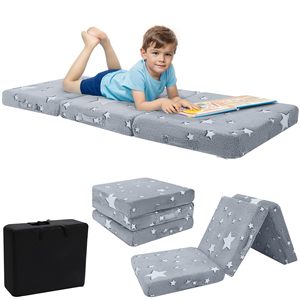 Children's <b>Sofa</b> Bed With Stars Pattern Foldable Washable Educational Foam Seat For <b>Kids</b> Age 2 And Above - Product Image 5
