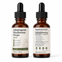 Leeuwenmanen, Reishi en Cordyceps Paddenstoelenextract Vloeibare Druppels voor Cognitieve en Vitaliteitsondersteuning Professionele Kwaliteit OEM