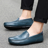 Mocassins Décontractés en Cuir pour Hommes Grandes Tailles Style Britannique Printemps-Automne 2025, Modèle Creux à Enfiler, Vente en Gros
