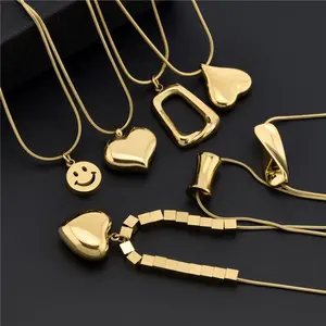 Mode-sieraden Groothandel Choker 14K 18K Vergulde Jewelries Hanger Kettingen Rvs Minimalistische Sieraden Voor Vrouwen