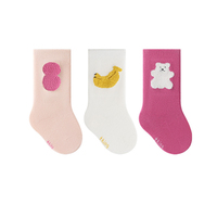 Chaussettes en coton mi-mollet Xiangyi pour bébé, chaussettes à motif animal 3D, chaussettes pour nouveau-né, nourrisson, tout-petit, chaussettes unisexes sans couture