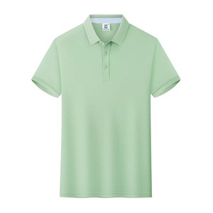 Polo respirant uni avec col rabattable, unisexe, style été, en polyester fin (80-90%) pour le travail - Product Image 3