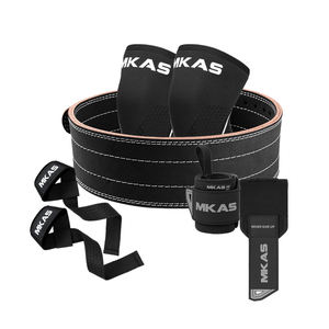 MKAS <span class=keywords><strong>Ceinture</strong></span> d'haltérophilie en cuir de vachette personnalisée <span class=keywords><strong>Ceinture</strong></span> d'entraînement avec <span class=keywords><strong>ceinture</strong></span> de soutien lombaire Ceintures d'haltérophilie pour le fitness - Product Image 2