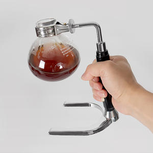 2024 nouvelles idées de produits Siphon Pot ménage verre cafetière Siphon manuel cafetière ensemble de café - Product Image 3