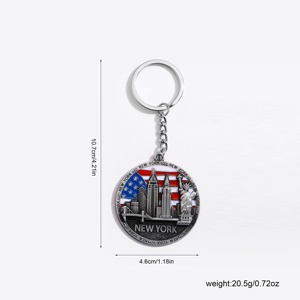Tùy Chỉnh Bức Tượng Tự Do Keychain Kẽm Hợp Kim Kim Loại Mỹ Cờ <span class=keywords><strong>New</strong></span> <span class=keywords><strong>York</strong></span> <span class=keywords><strong>Keyring</strong></span> - Product Image 1