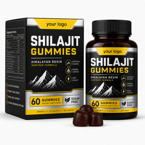 Gomme de Shilajit à l'Acide Fulvique, Sans Sucre, à Base de Plantes, Haute Puissance, Énergie et Équilibre, Certifiée GMP, Marque Privée OEM ODM - Product Image 1