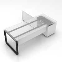 Ensemble de mobilier de bureau exécutif classique européen moderne avec bureau en métal extensible, fabricant de Foshan