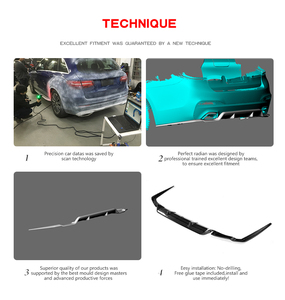 De fibra de carbono G30 de parachoques del coche difusor para BMW G31 G38 <span class=keywords><strong>M</strong></span> 2018-2019 - Product Image 6